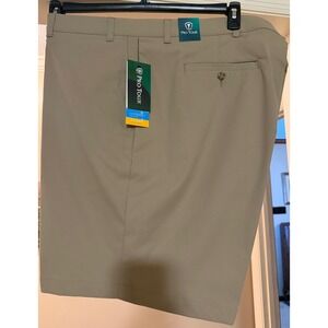 PRO TOUR Mens Golf Shorts Size 52 Tan Coolplay Sunplay UPF 50 Moisture Wicking